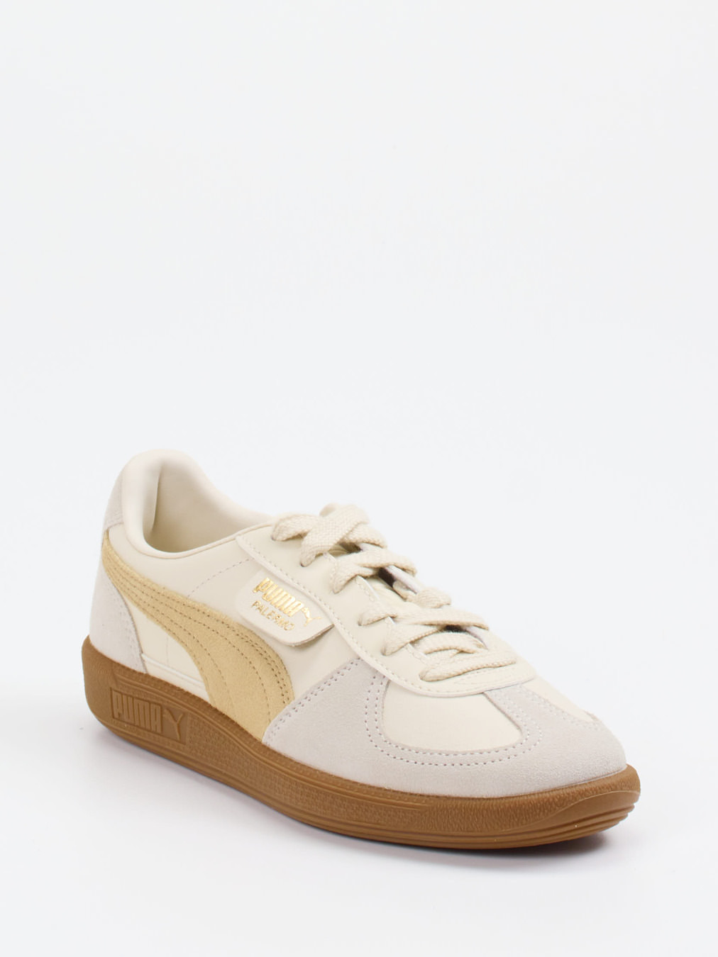 Puma – Retro-Sneaker aus Veloursleder Beige