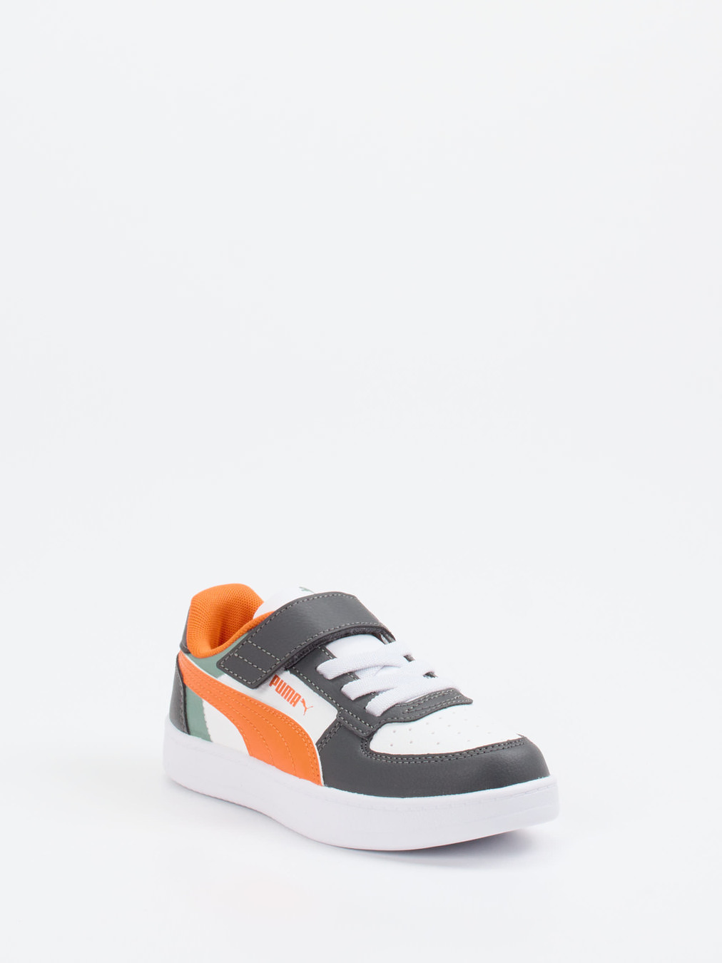 Puma – Kinder-Sneaker aus Leder Orange