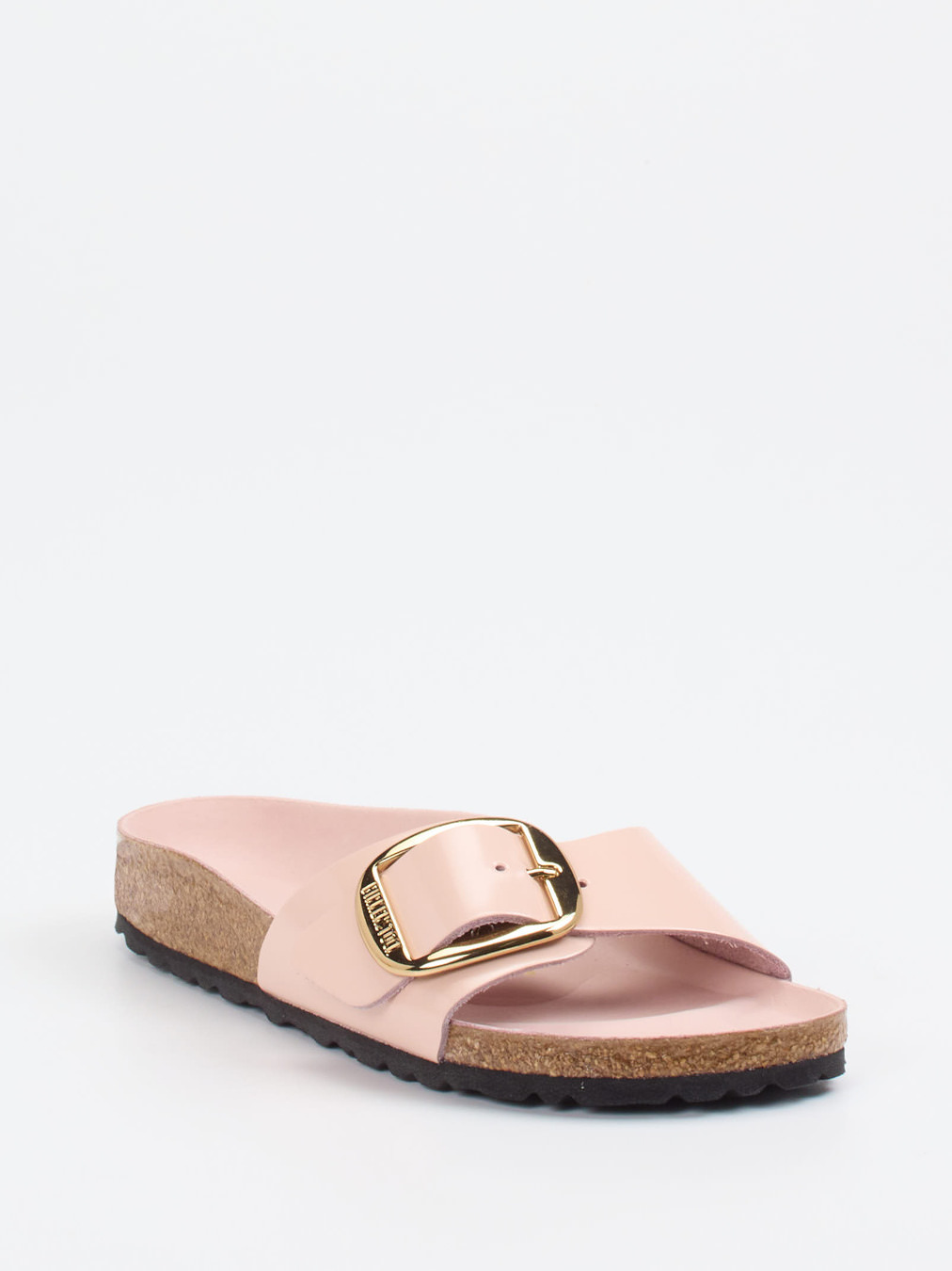 Birkenstock – Pantolette aus Lackleder in Rosa