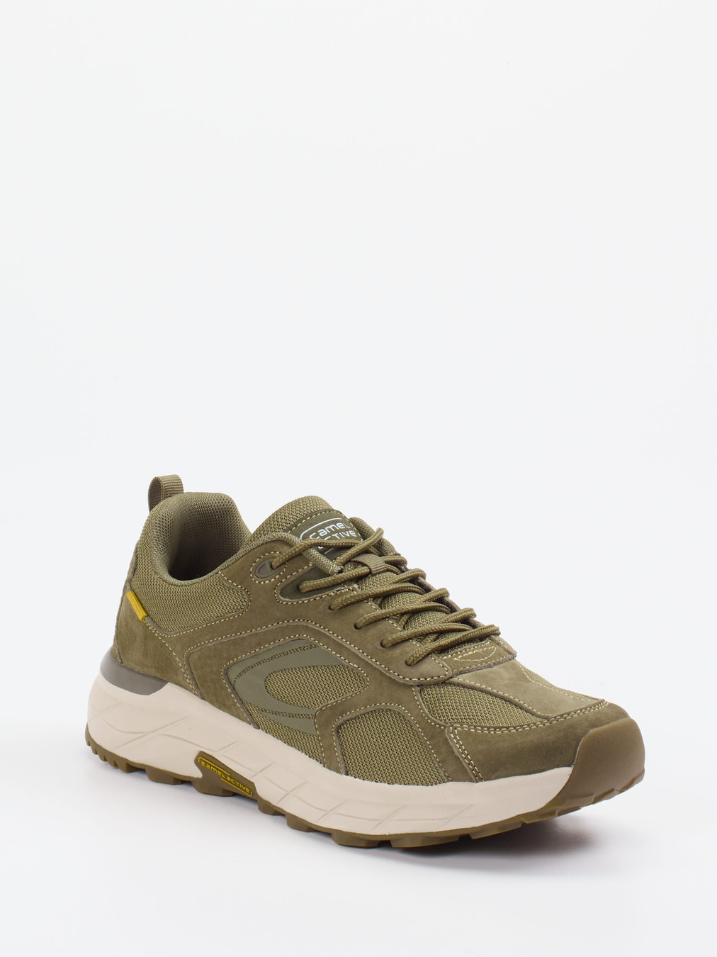 Camel Active – Outdoor-Sneaker aus Nubukleder olivgrün