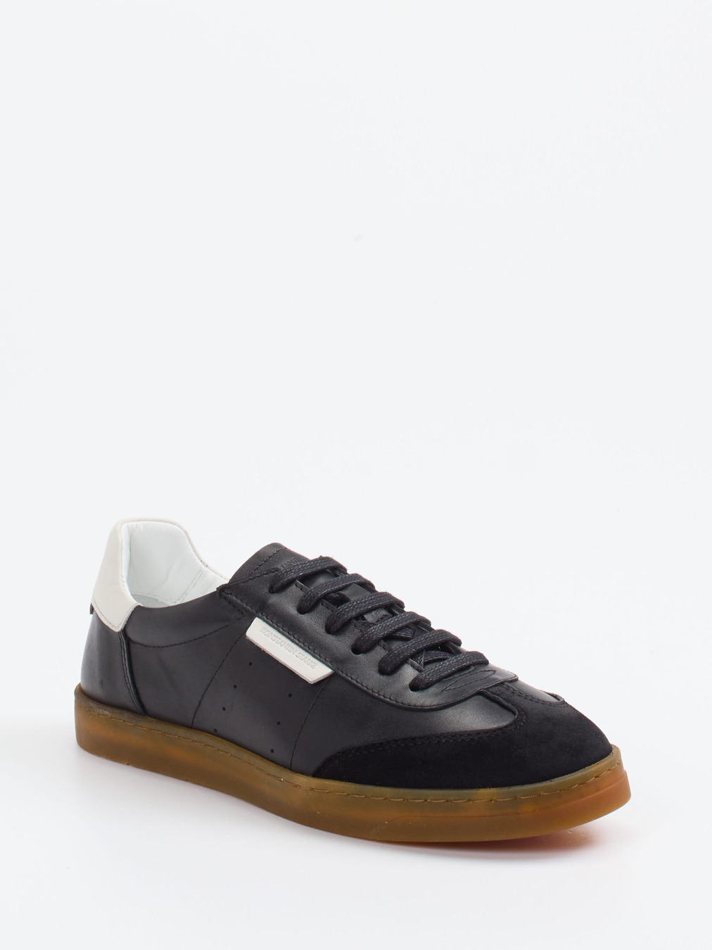 Konstantin Starke – Sneaker aus Velour/Leder Schwarz