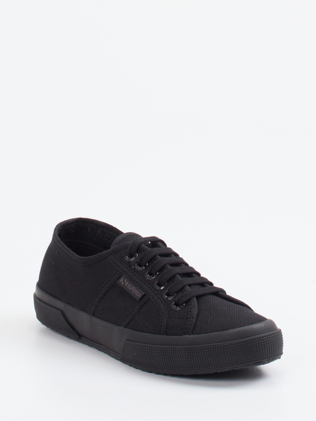 Superga – Canvas-Sneaker aus Textil schwarz