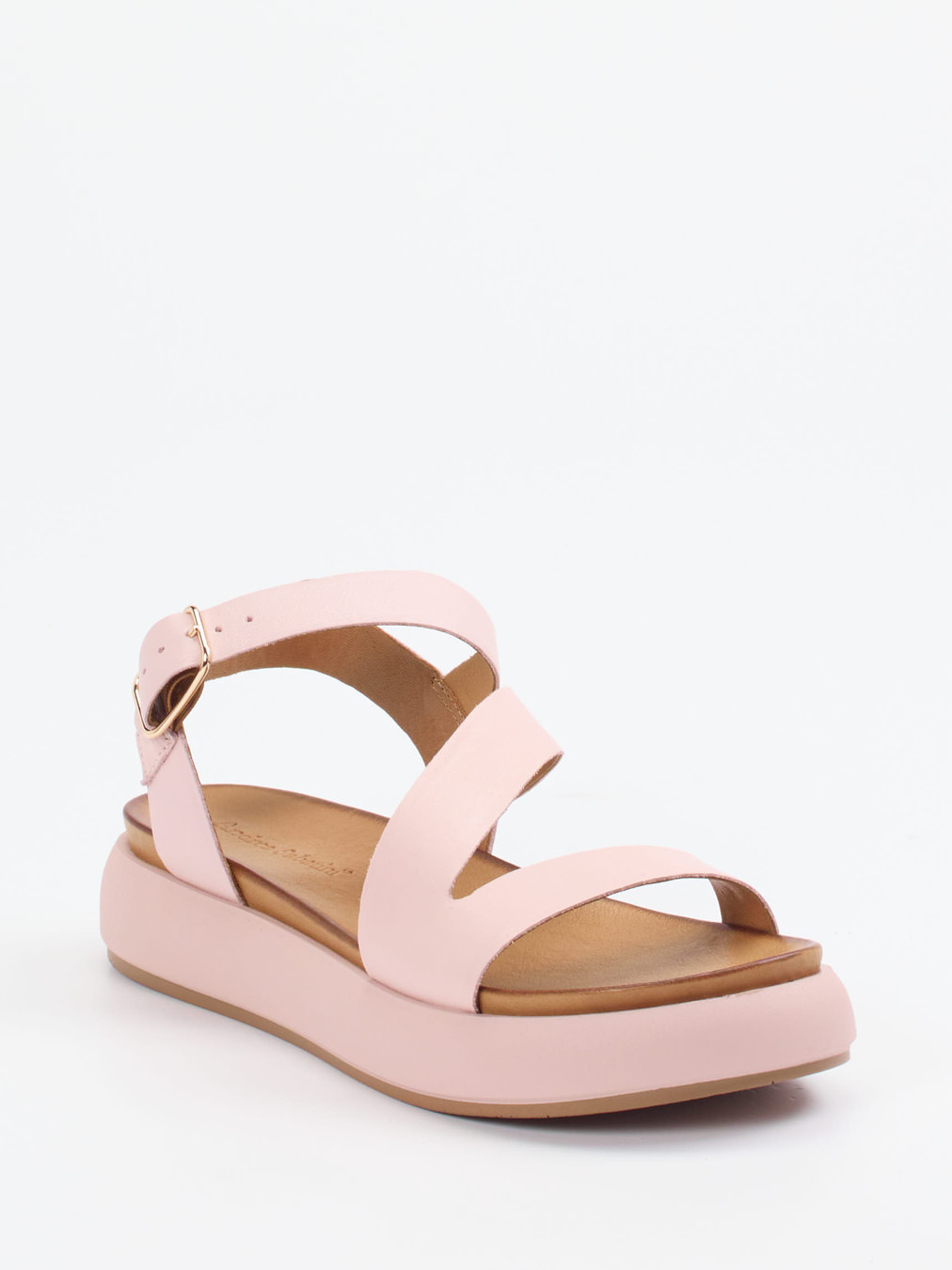 Andrea Sabatini – Plateau-Sandale aus Kalbleder rosa