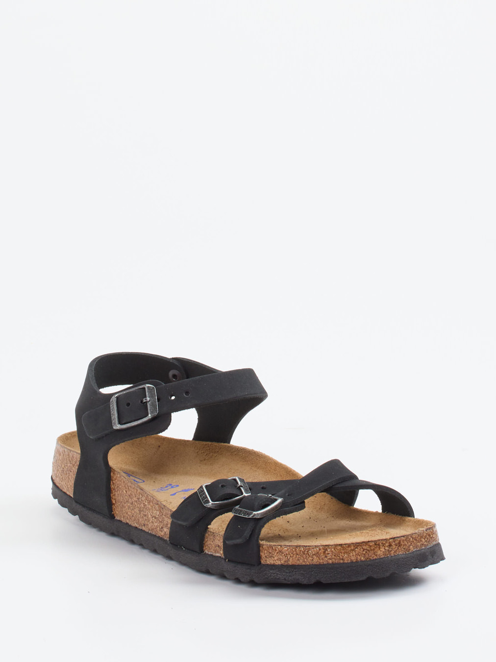 Birkenstock – Komfortsandalen aus Nubukleder schwarz