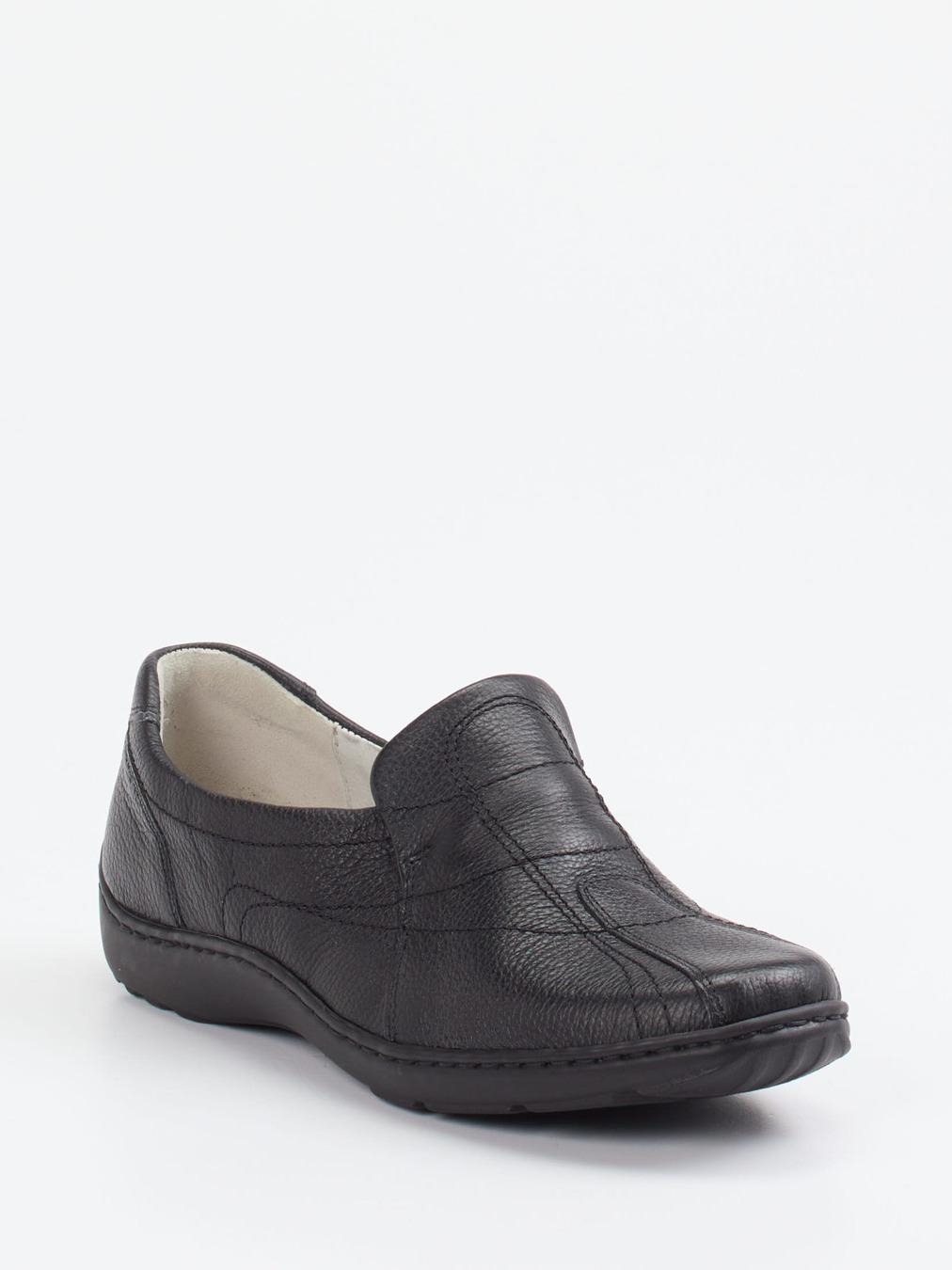 Waldläufer – Slipper aus Kalbleder schwarz