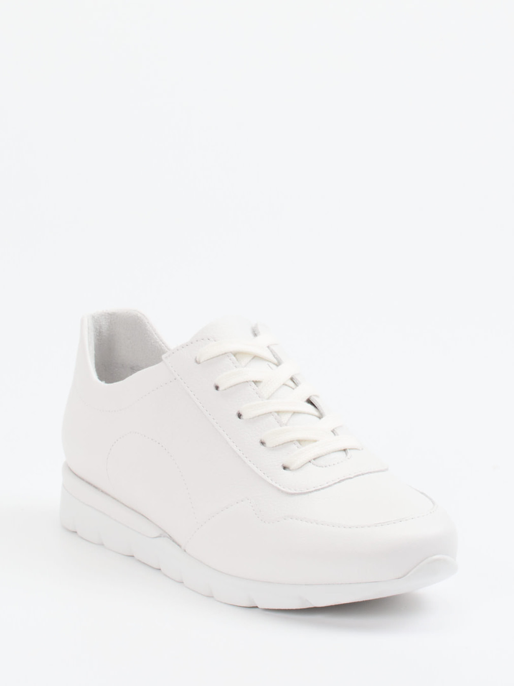 Semler – Komfort-Sneaker aus Kalbleder Offwhite