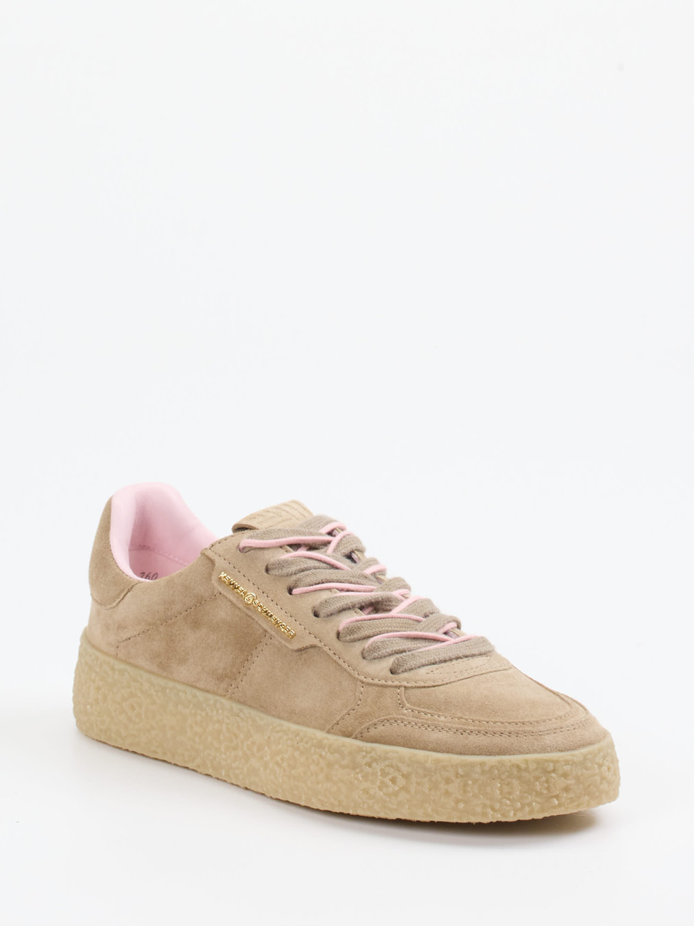 Kennel & Schmenger – Sneaker aus Veloursleder Sandbeige