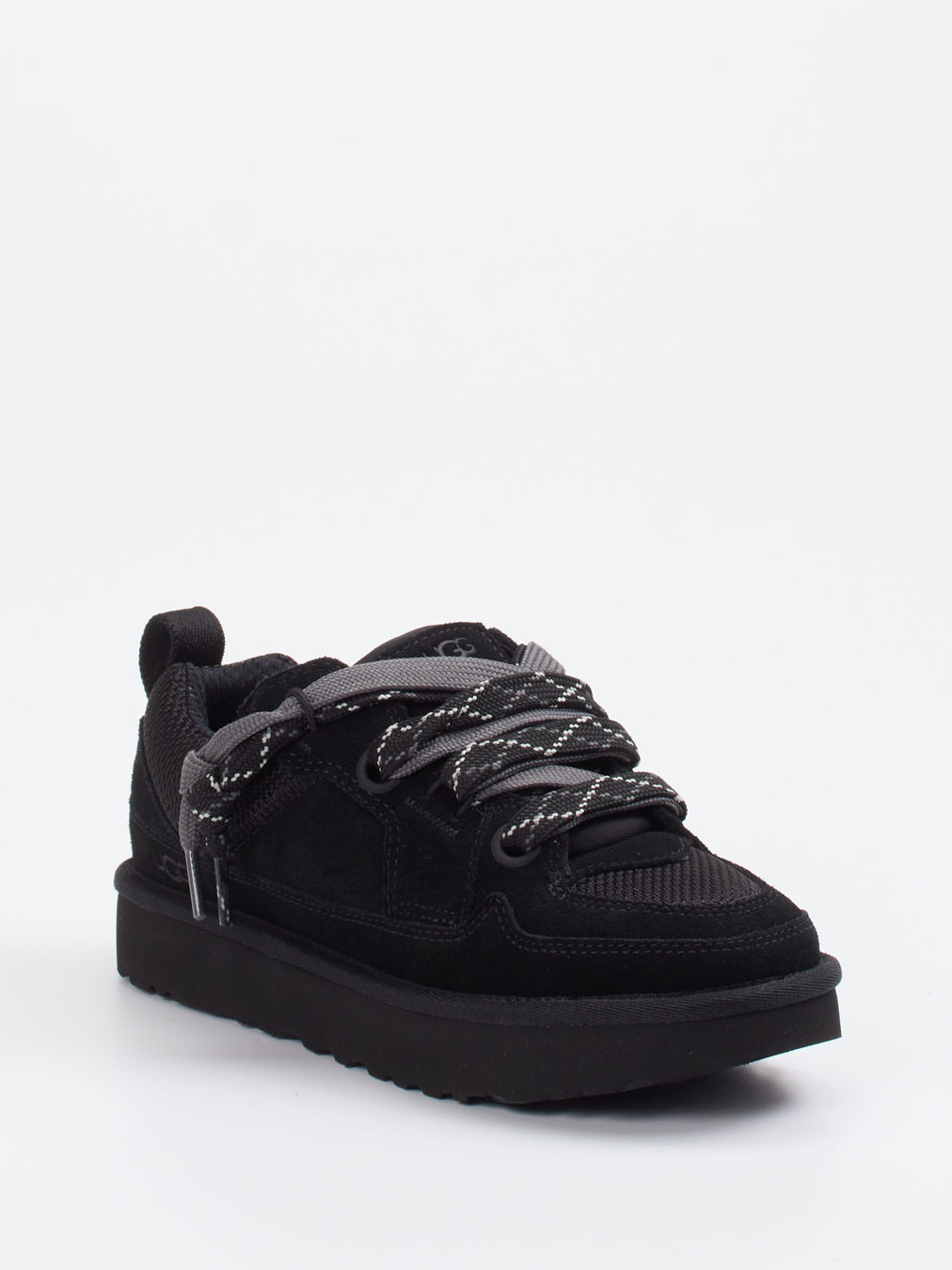 UGG – Sneaker aus Veloursleder und Mesh schwarz