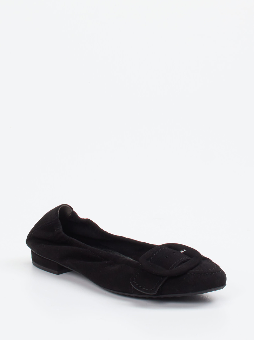 Kennel & Schmenger – Ballerinas aus Veloursleder Schwarz