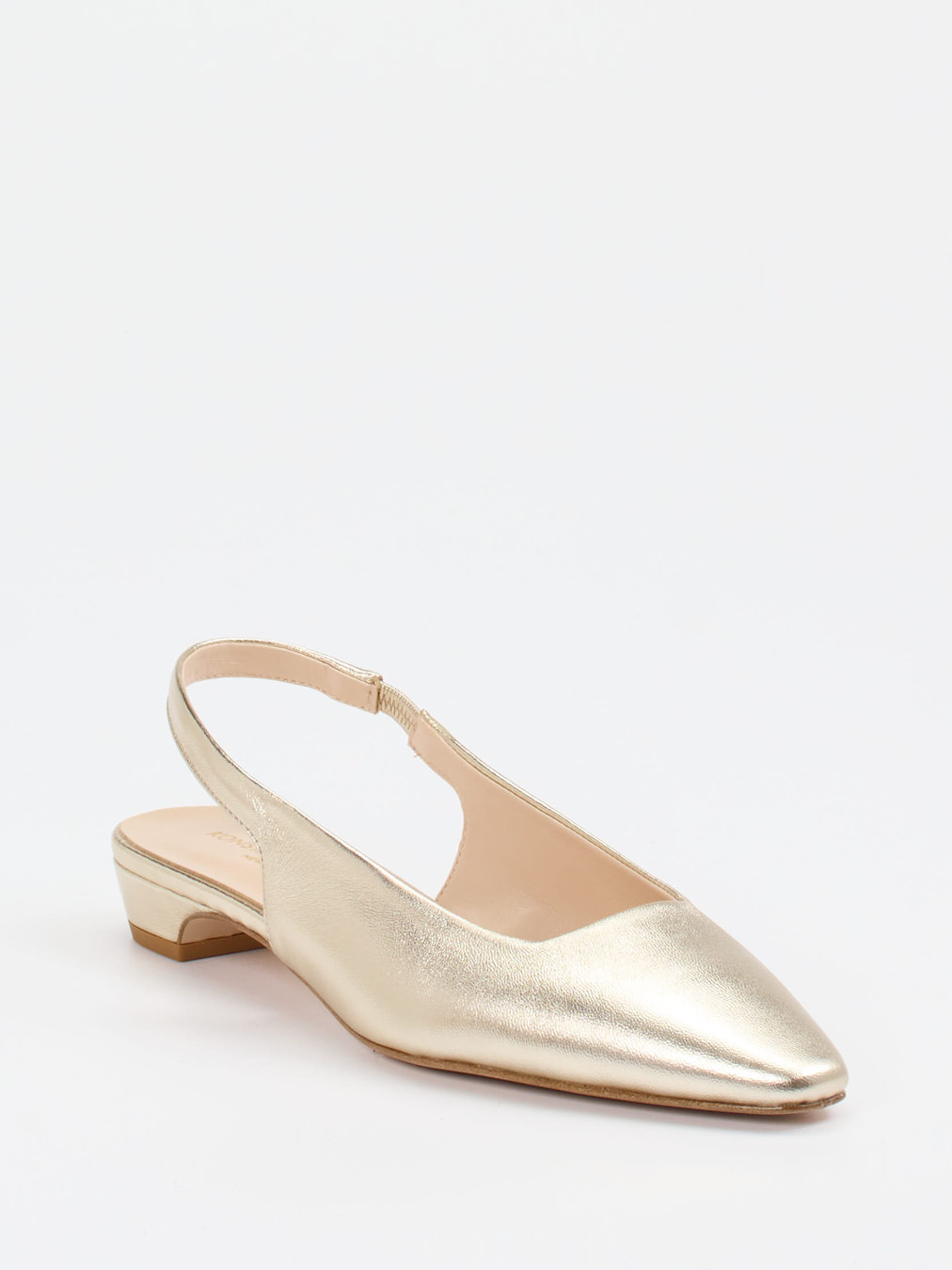 Konstantin Starke – Slingpumps aus Lammleder Gold