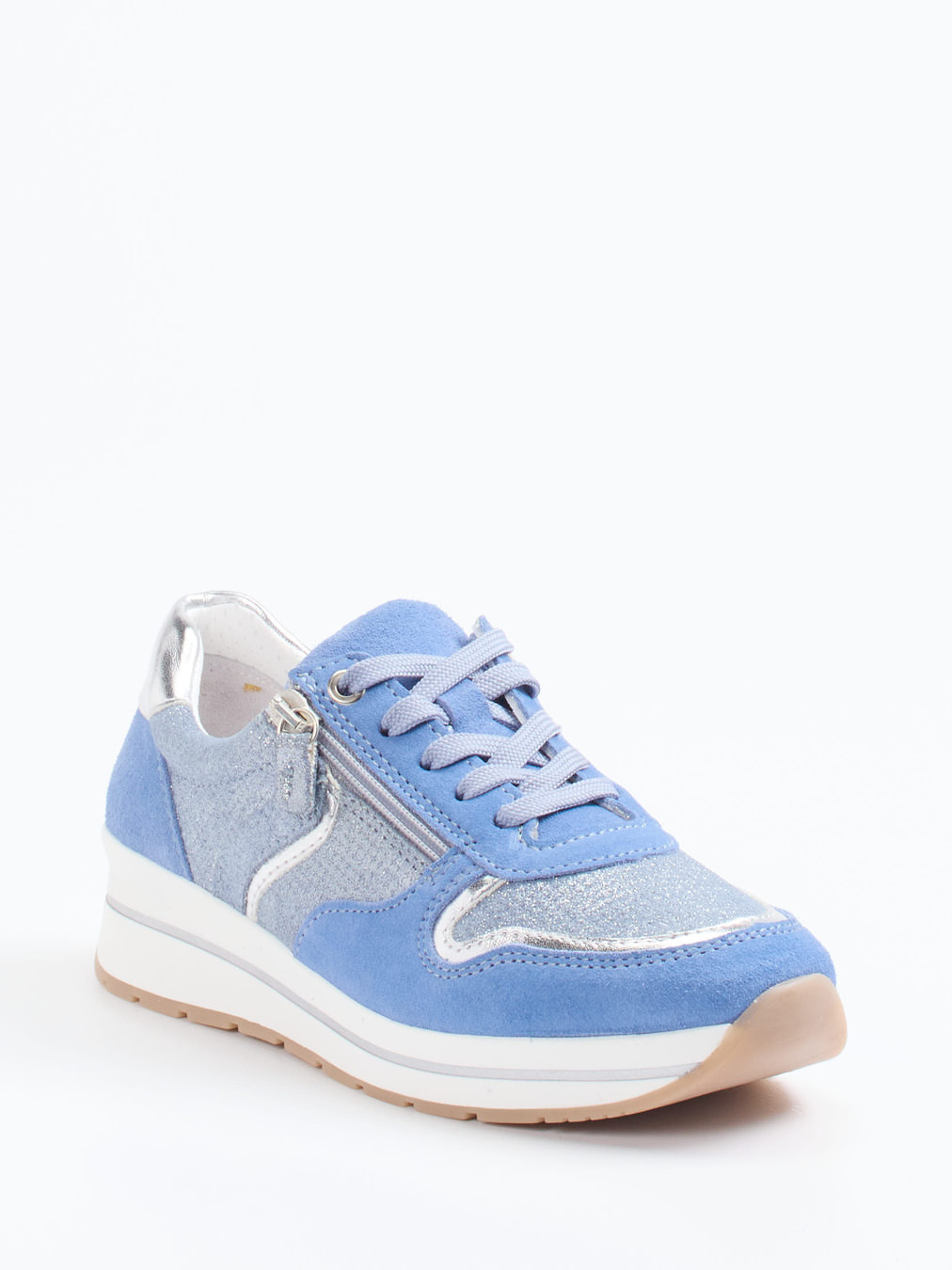Cypres Soft – Sneaker aus Veloursleder hellblau
