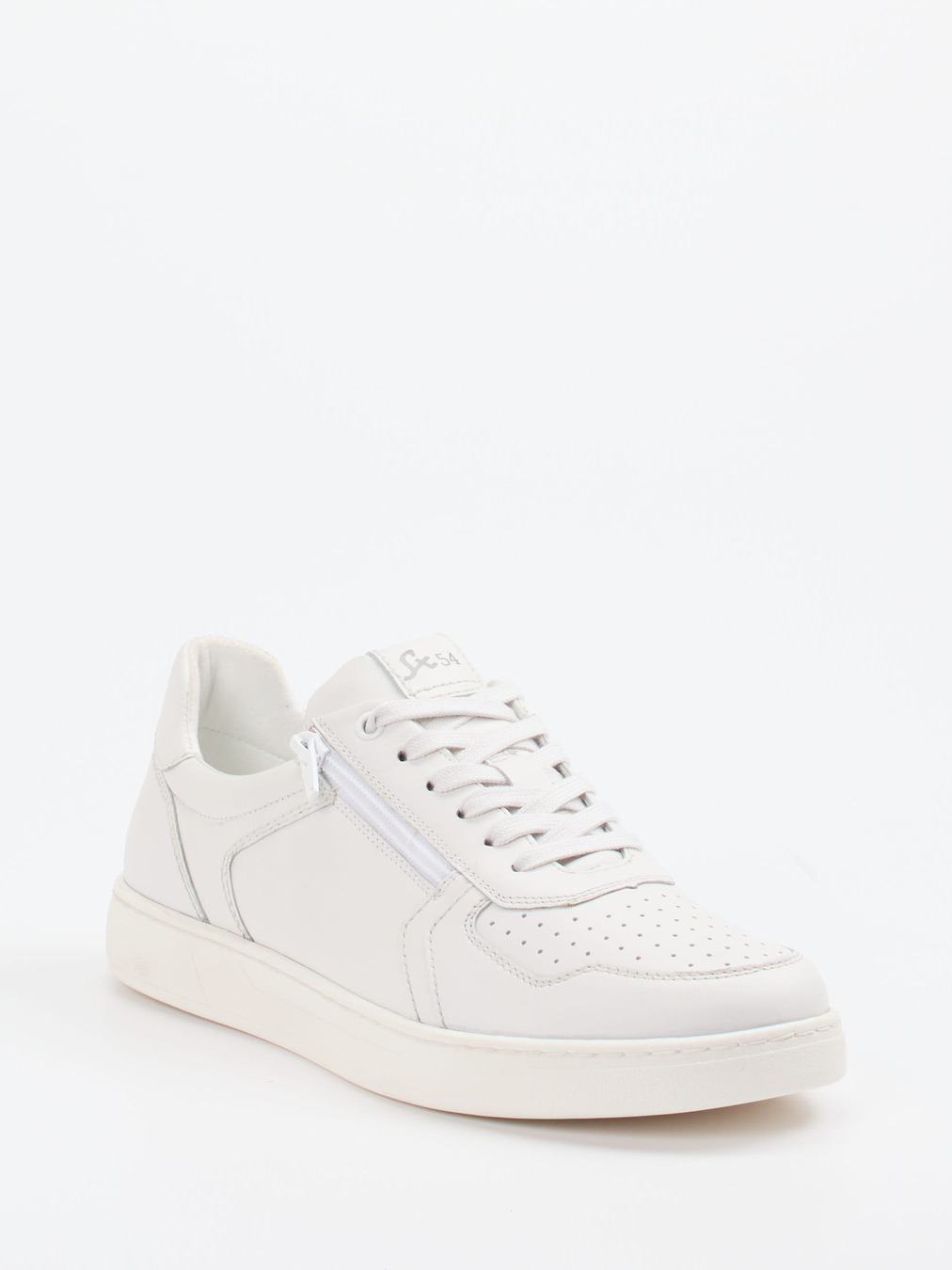 Sioux – Sneaker aus Glattleder Offwhite