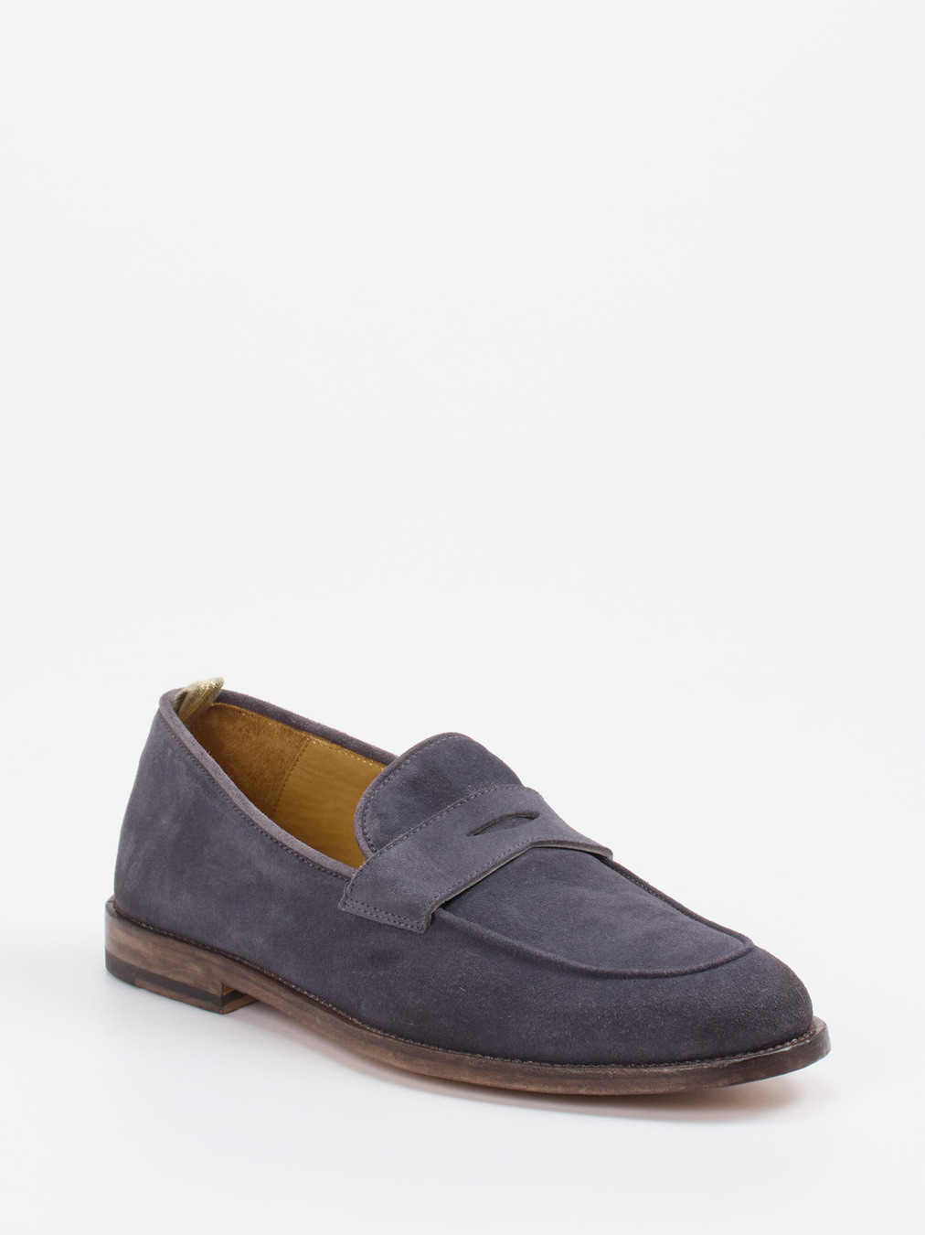 Officine Creative – Loafer aus Veloursleder in Grau