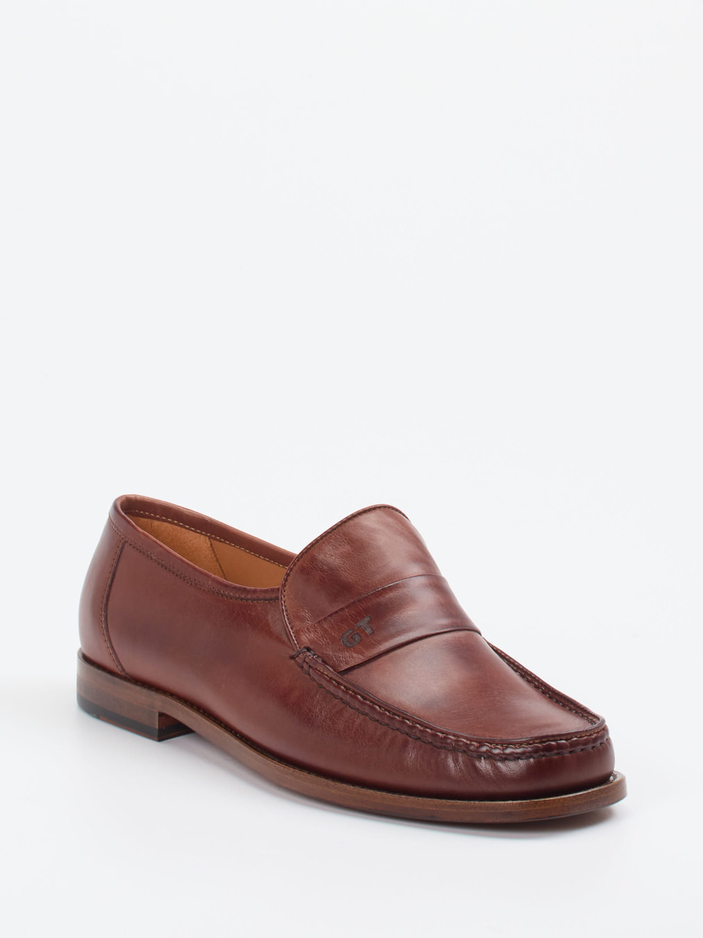 Galizio Torresi – Loafer aus Kalbleder Kastanienbraun