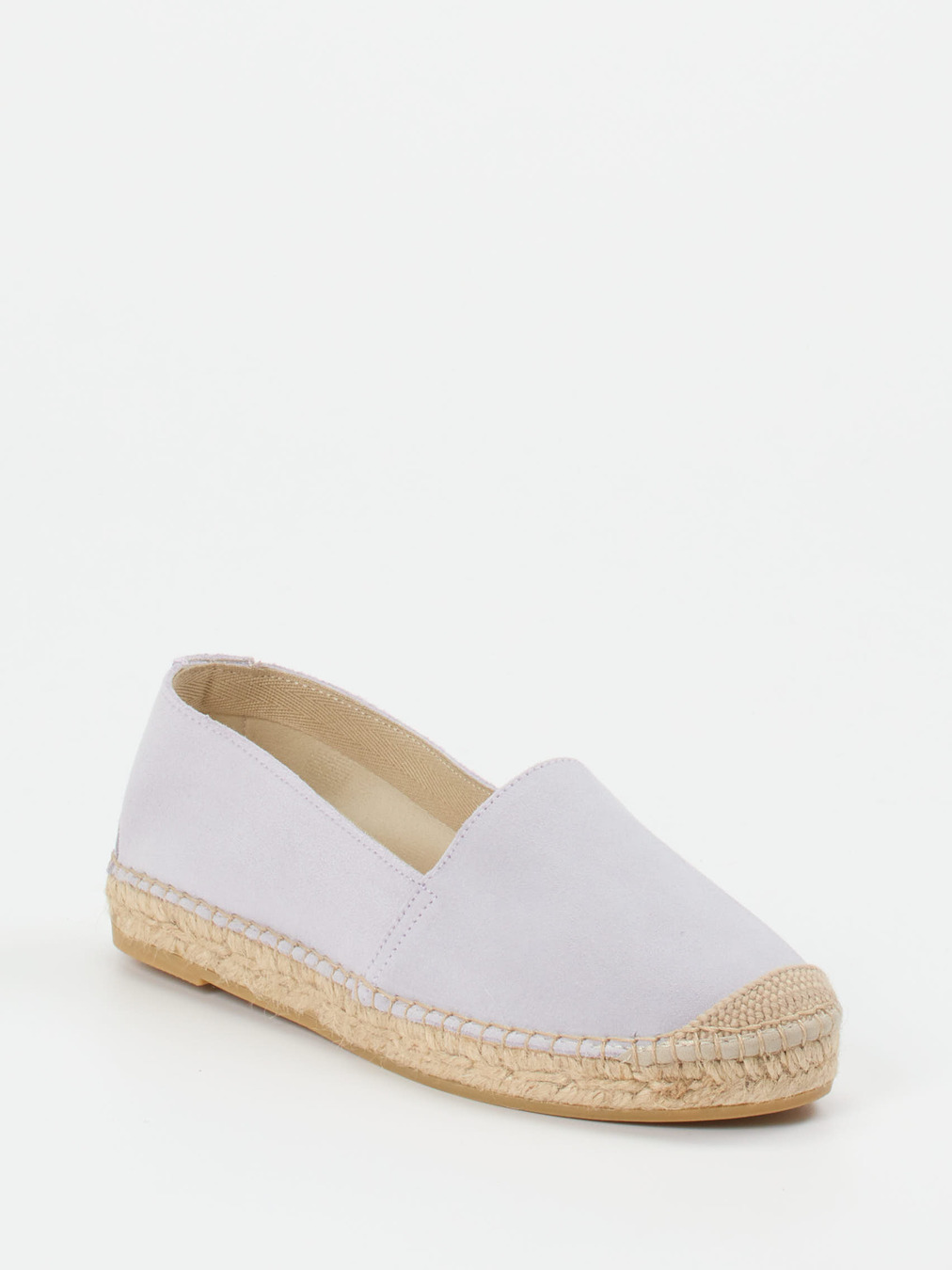 Andrea Puccini – Espadrilles aus Veloursleder Hellflieder