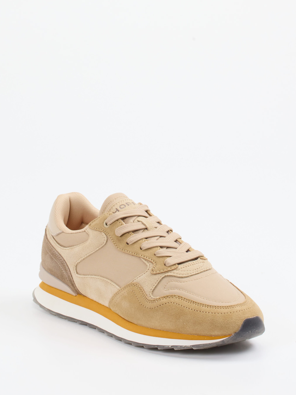 THE HOFF BRAND – Retro-Sneaker Vancouver aus Textil und Veloursleder Beige