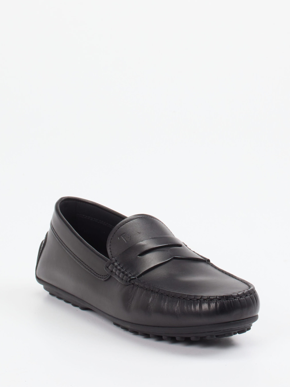 Tod's – Mokassin aus glänzendem Leder schwarz