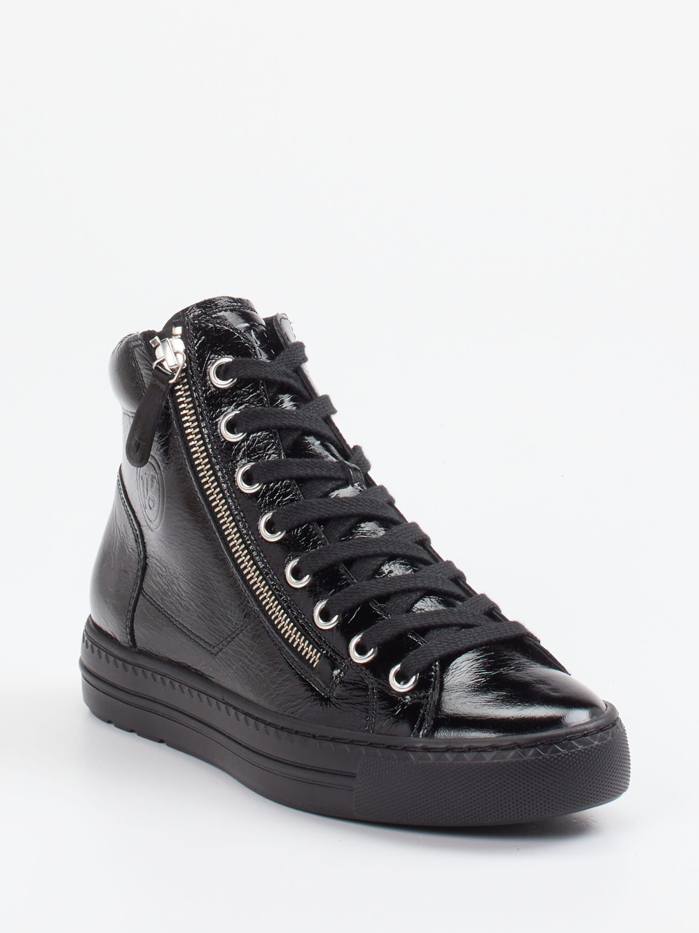 Paul Green – High-Top Sneaker aus Kalbleder schwarz