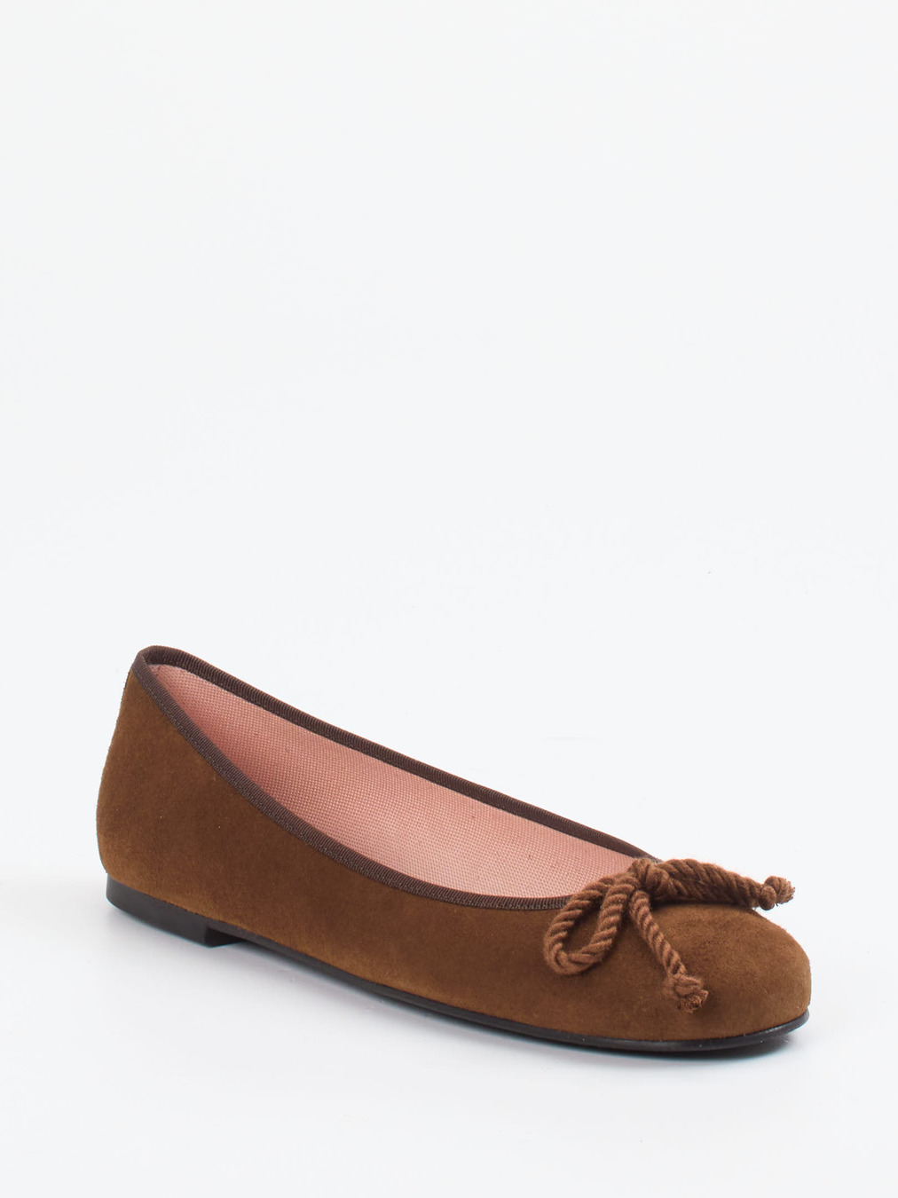 Pretty Ballerinas – Ballerinas aus Veloursleder Braun