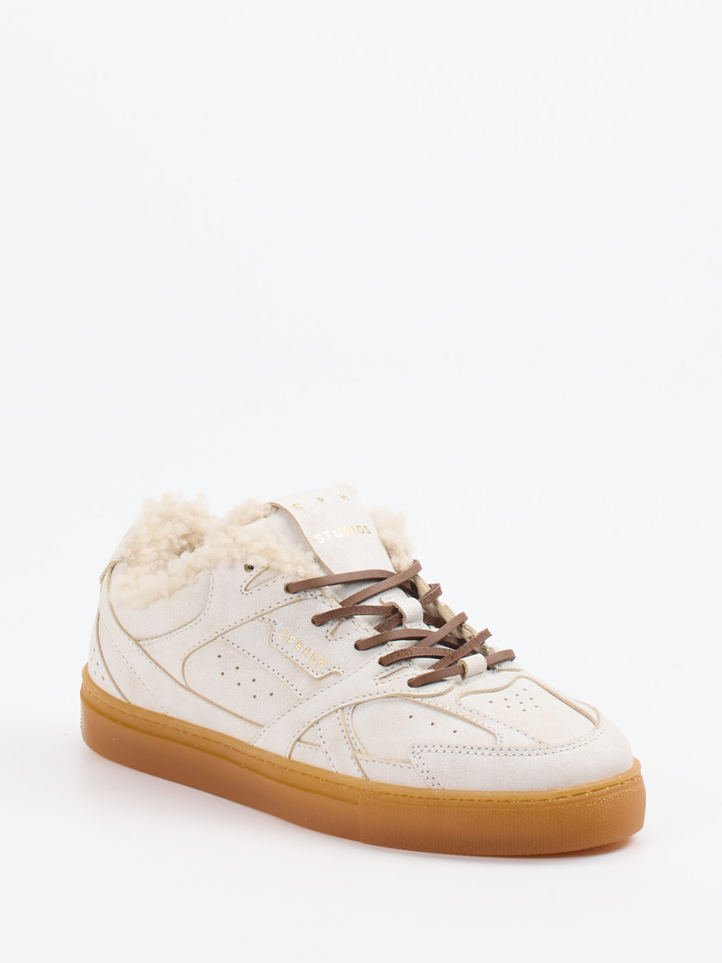 Copenhagen – Sneaker aus Kalbleder mit Teddyfutter