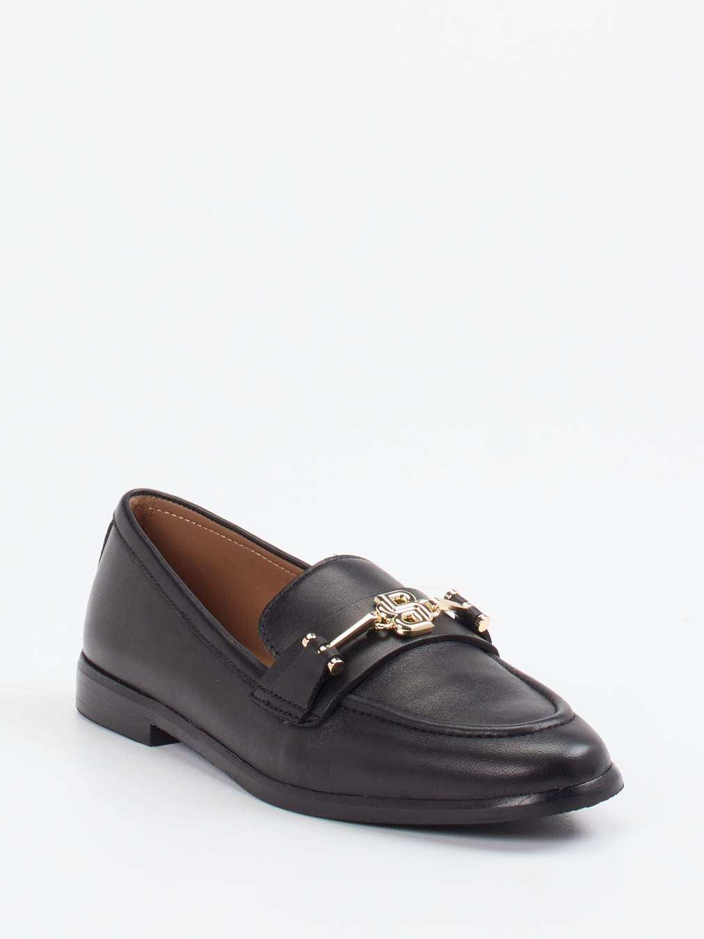 Boss – Loafer aus Kalbleder mit goldener Spange