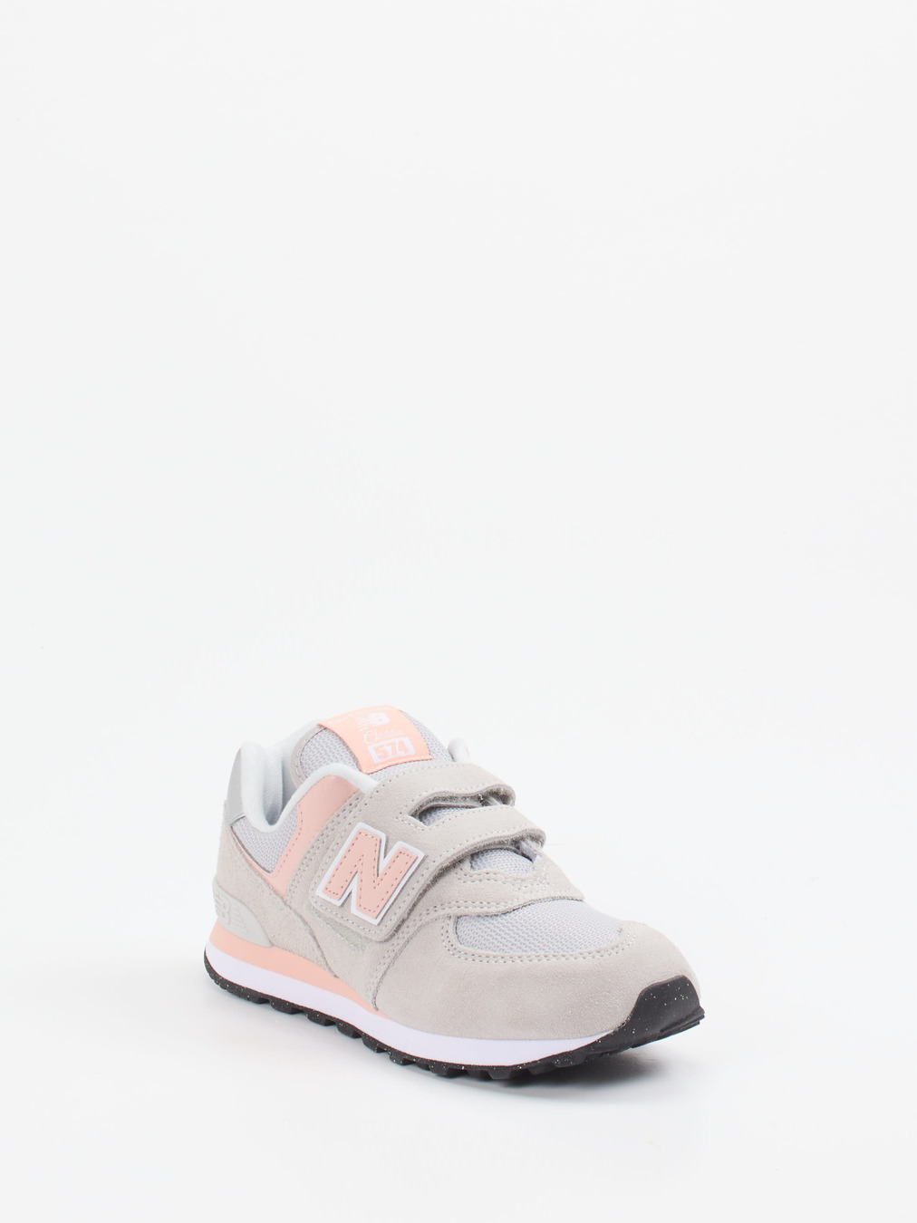 New Balance – Kinder-Sneaker aus Textil in Hellgrau