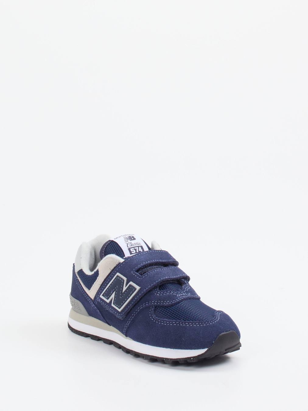 New Balance – Retro-Sneaker aus Textil und Veloursleder blau