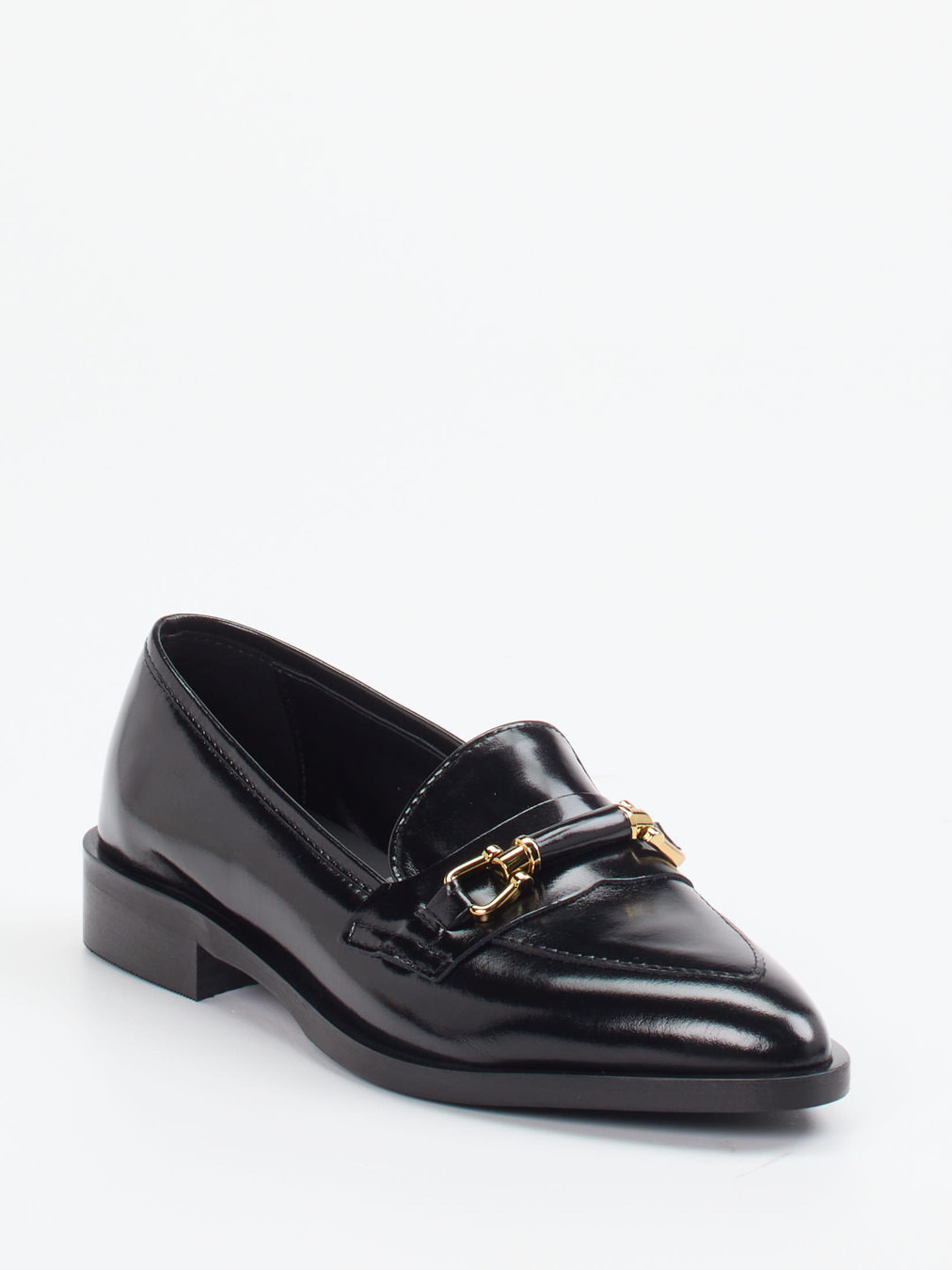 Konstantin Starke – Loafer aus Hochglanzleder schwarz