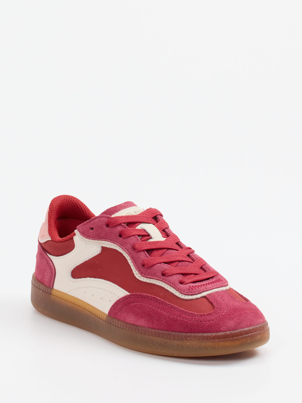 THE HOFF BRAND – Retro-Sneaker aus Veloursleder rot