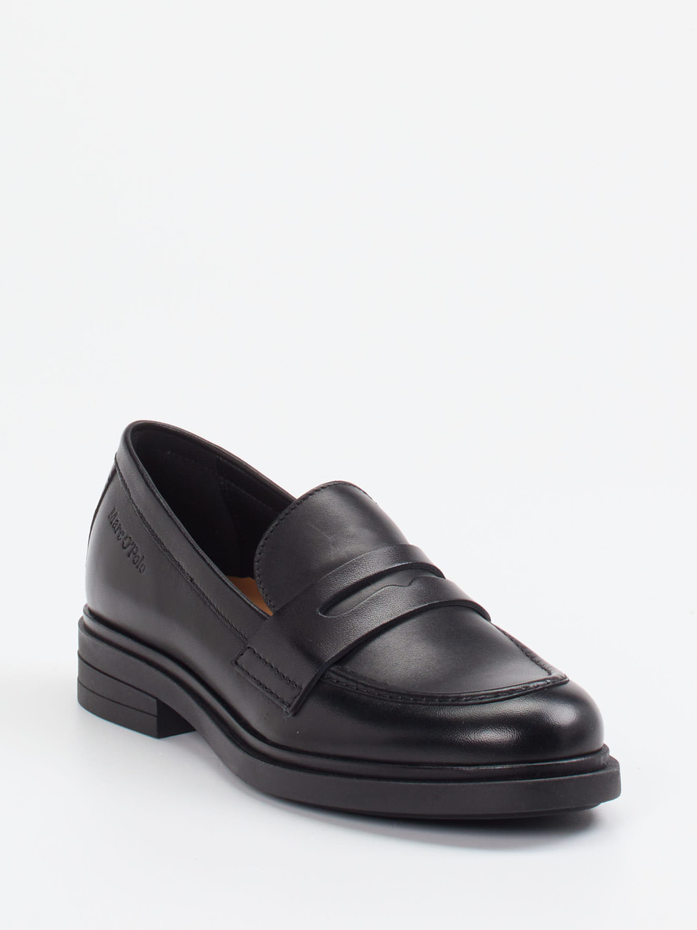 Marc O'Polo – Loafer aus Lammleder in Schwarz