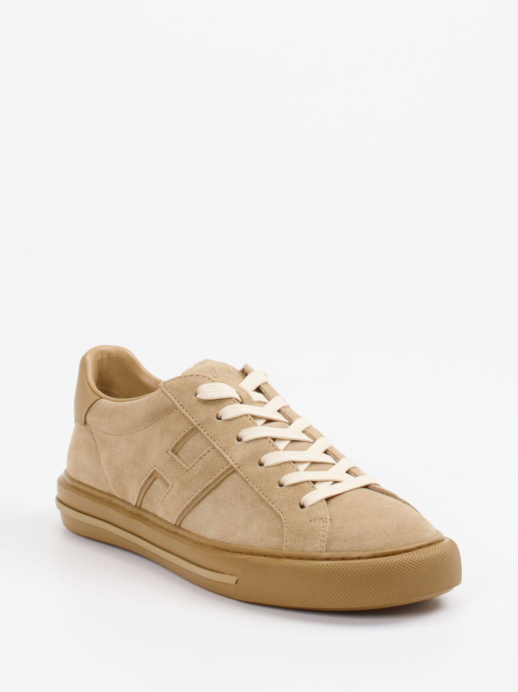 Hogan – Sneaker aus Veloursleder in Beige