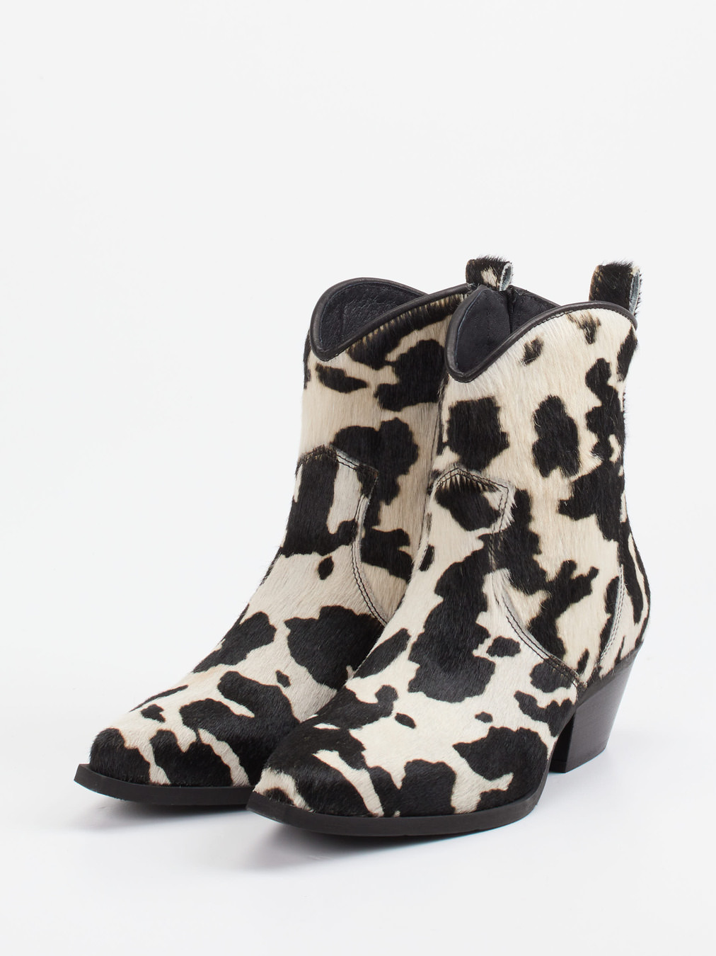 Konstantin Starke – Western-Stiefeletten aus Ponyfell