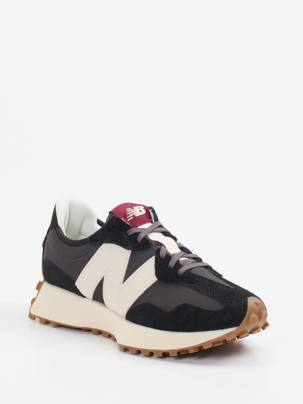 New Balance – Retro-Sneaker aus Veloursleder anthrazit