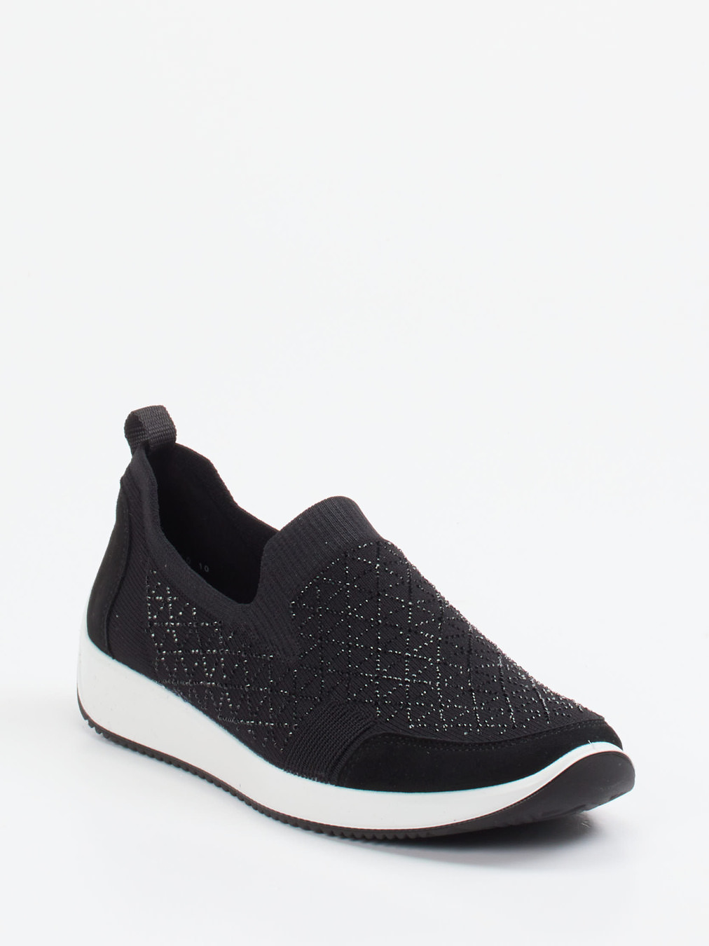 Ara – Slip-On Sneaker aus Stretch mit Glitzerdetails