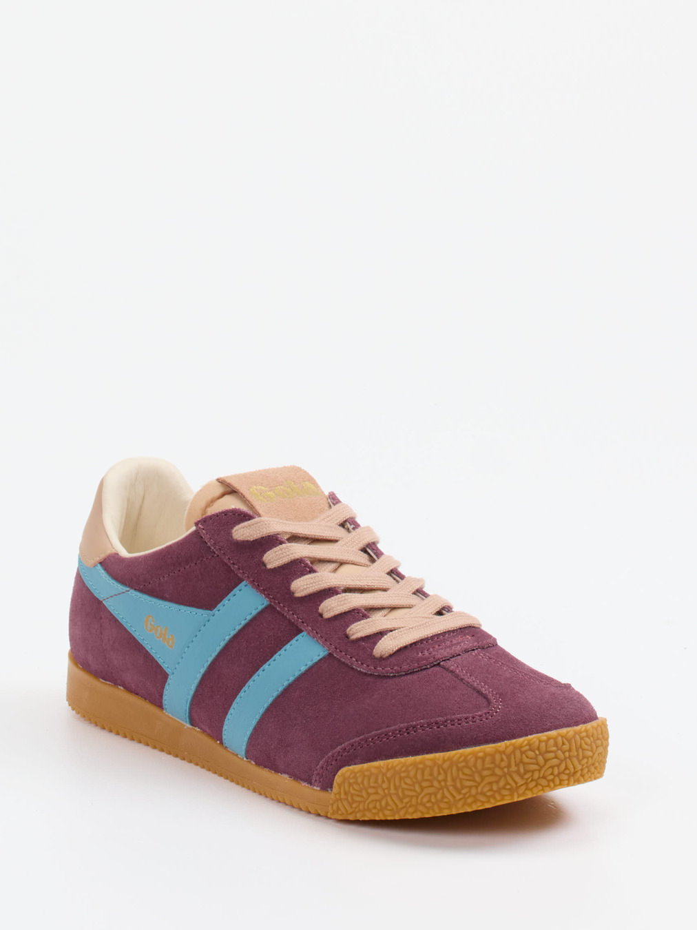 Gola – Retro-Sneaker aus Veloursleder brombeerfarben
