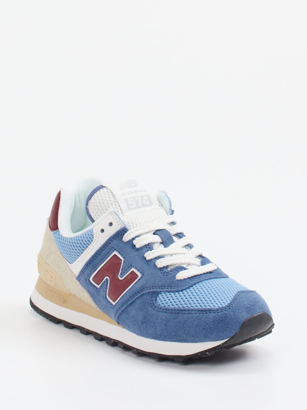 New Balance – Sneaker aus Textil und Veloursleder blau
