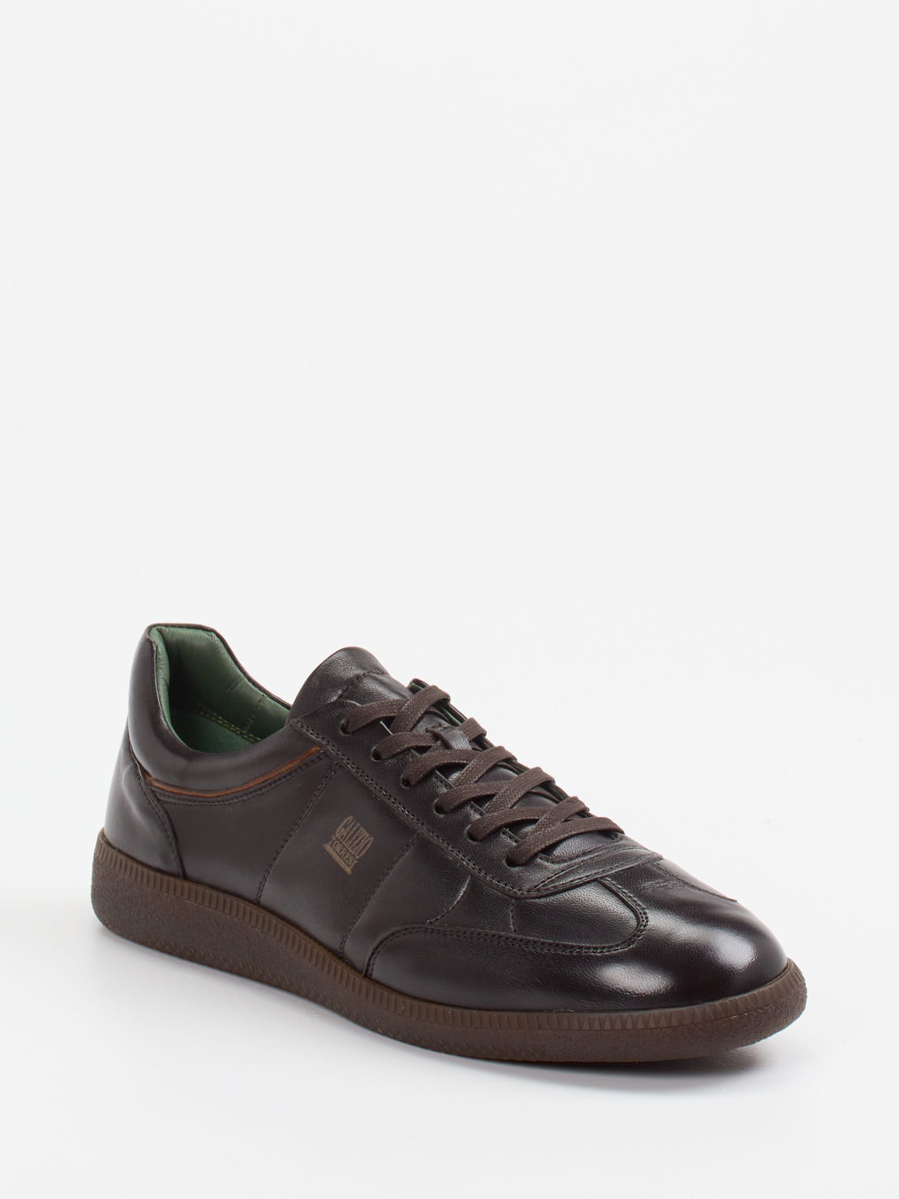 Galizio Torresi – Retro-Sneaker aus Kalbleder Dunkelbraun