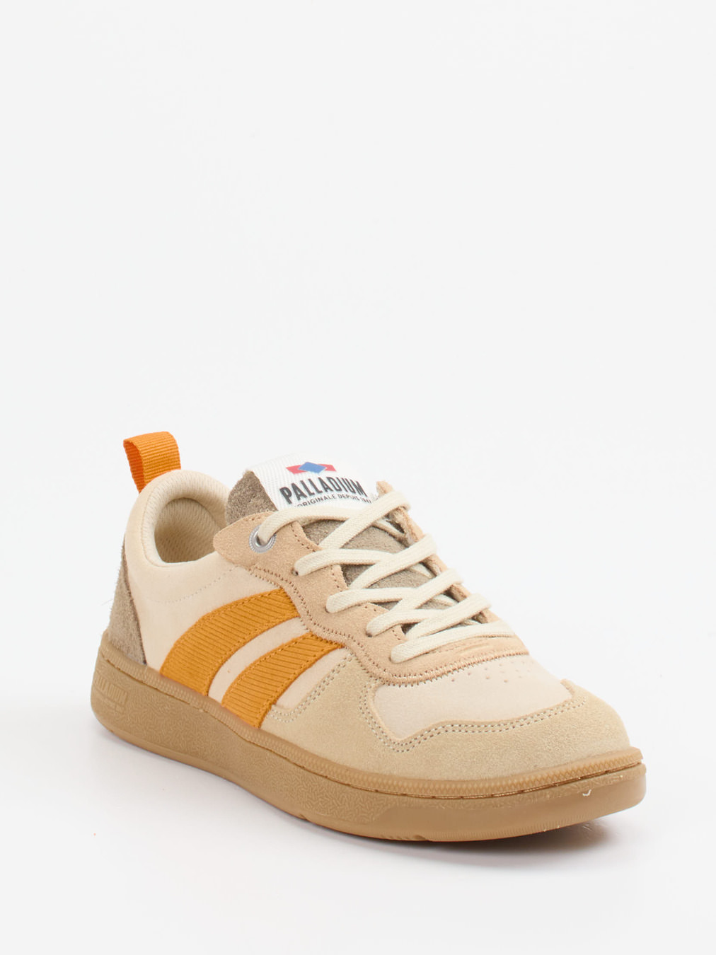 Palladium – Sneaker aus Veloursleder beige