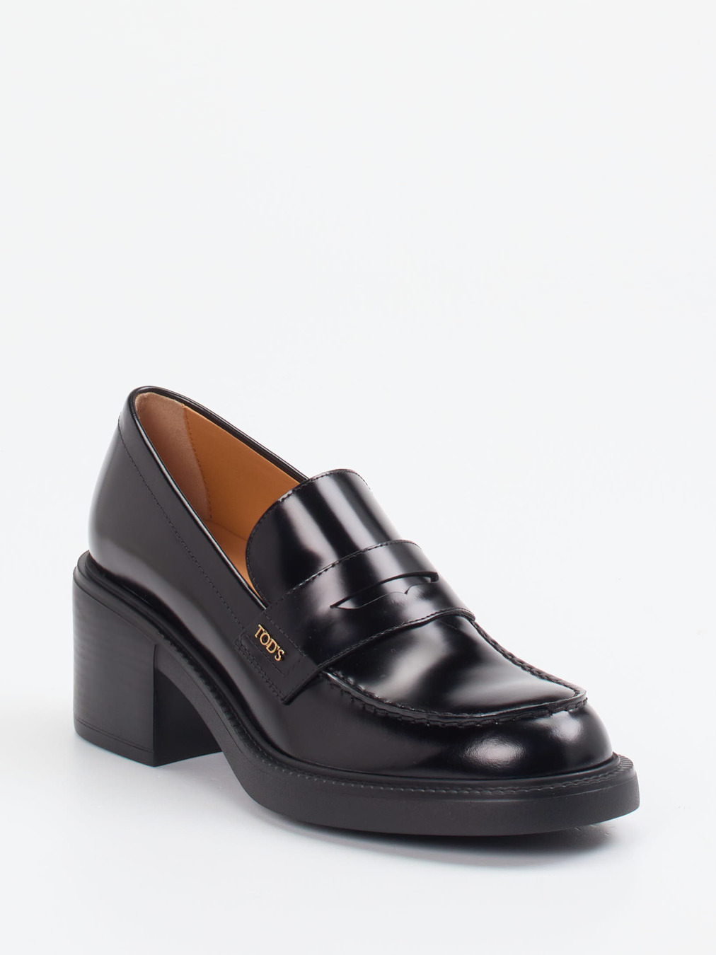 Tod’s – Loafer aus Hochglanzleder Schwarz