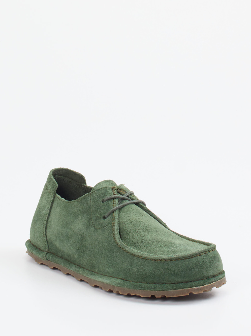 Birkenstock – Mokassins aus Veloursleder moosgrün
