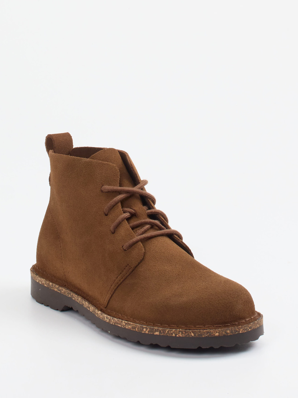 Birkenstock – Schnürboots aus Veloursleder braun