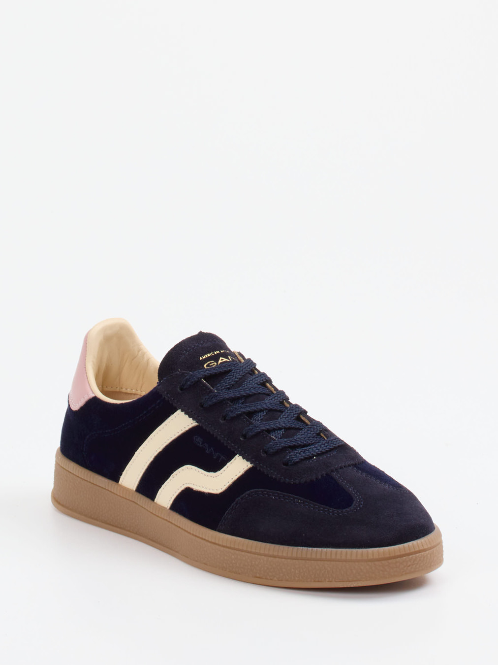 Gant – Retro-Sneaker aus Veloursleder Dunkelblau