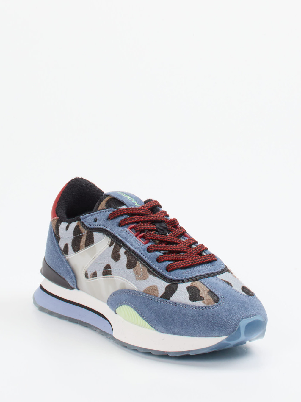 THE HOFF BRAND – Sneaker aus Veloursleder blau gemustert