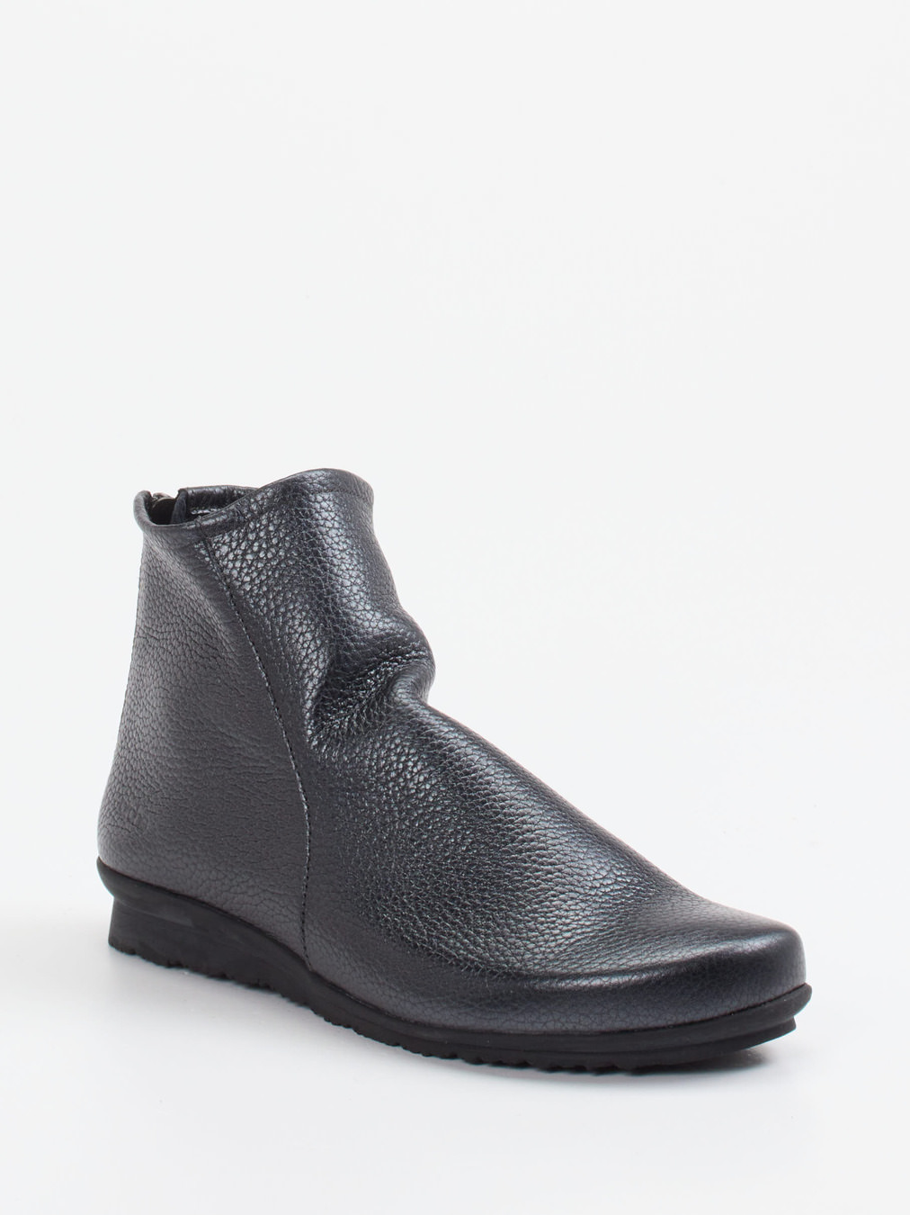 Arche – Stiefeletten aus Metallicleder in Schwarz