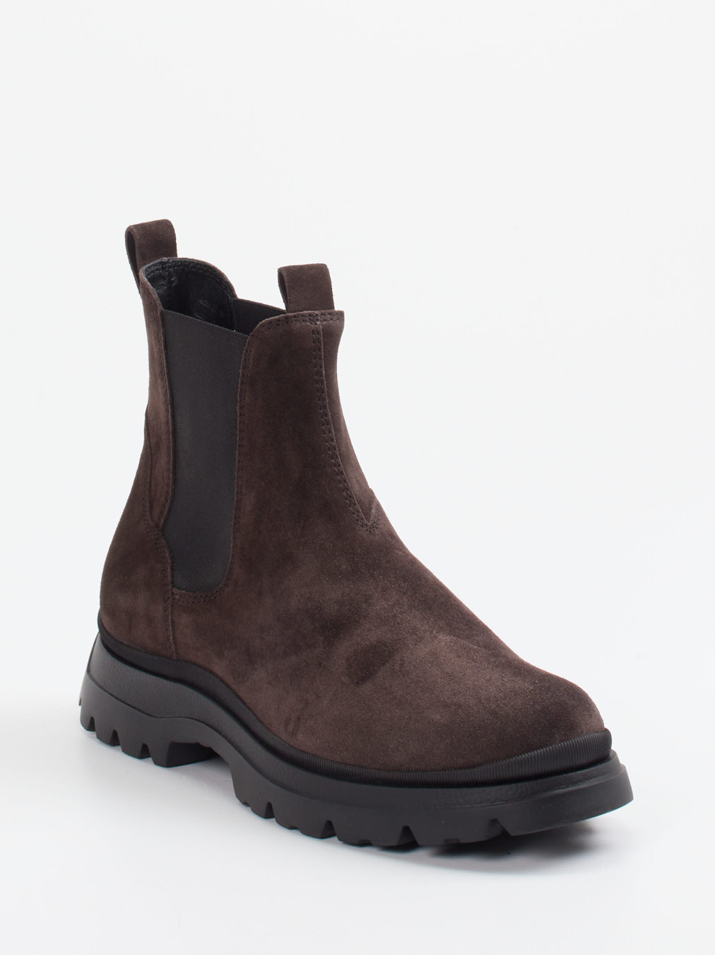 Hogan – Chelsea Boots aus Veloursleder dunkelbraun