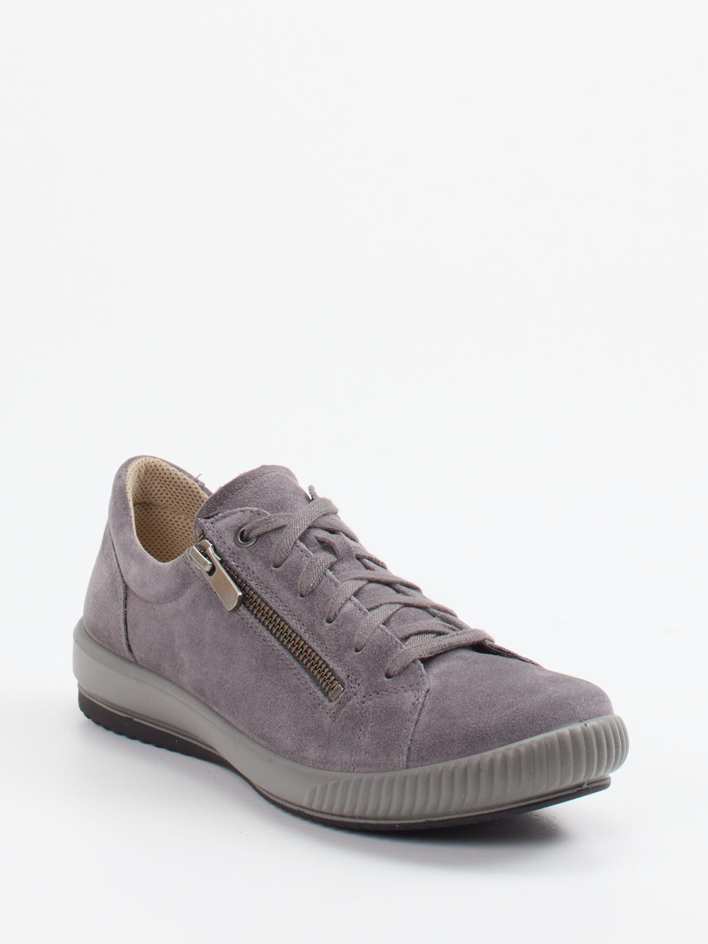 Legero – Sneaker aus Veloursleder in Grau