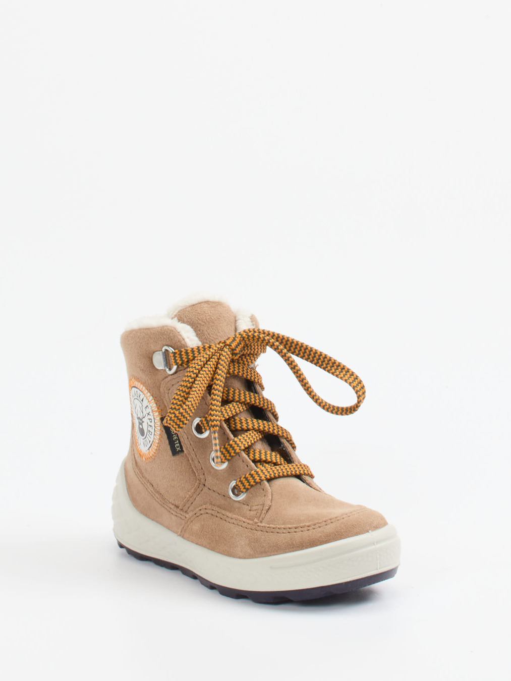 Superfit – Stiefeletten aus Veloursleder sandbeige