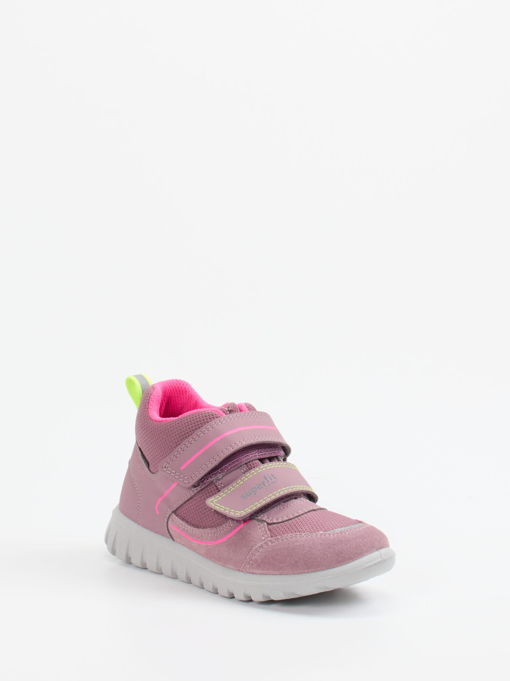 Superfit – Kinder-Mid-Cut-Sneaker aus Veloursleder Altrosa