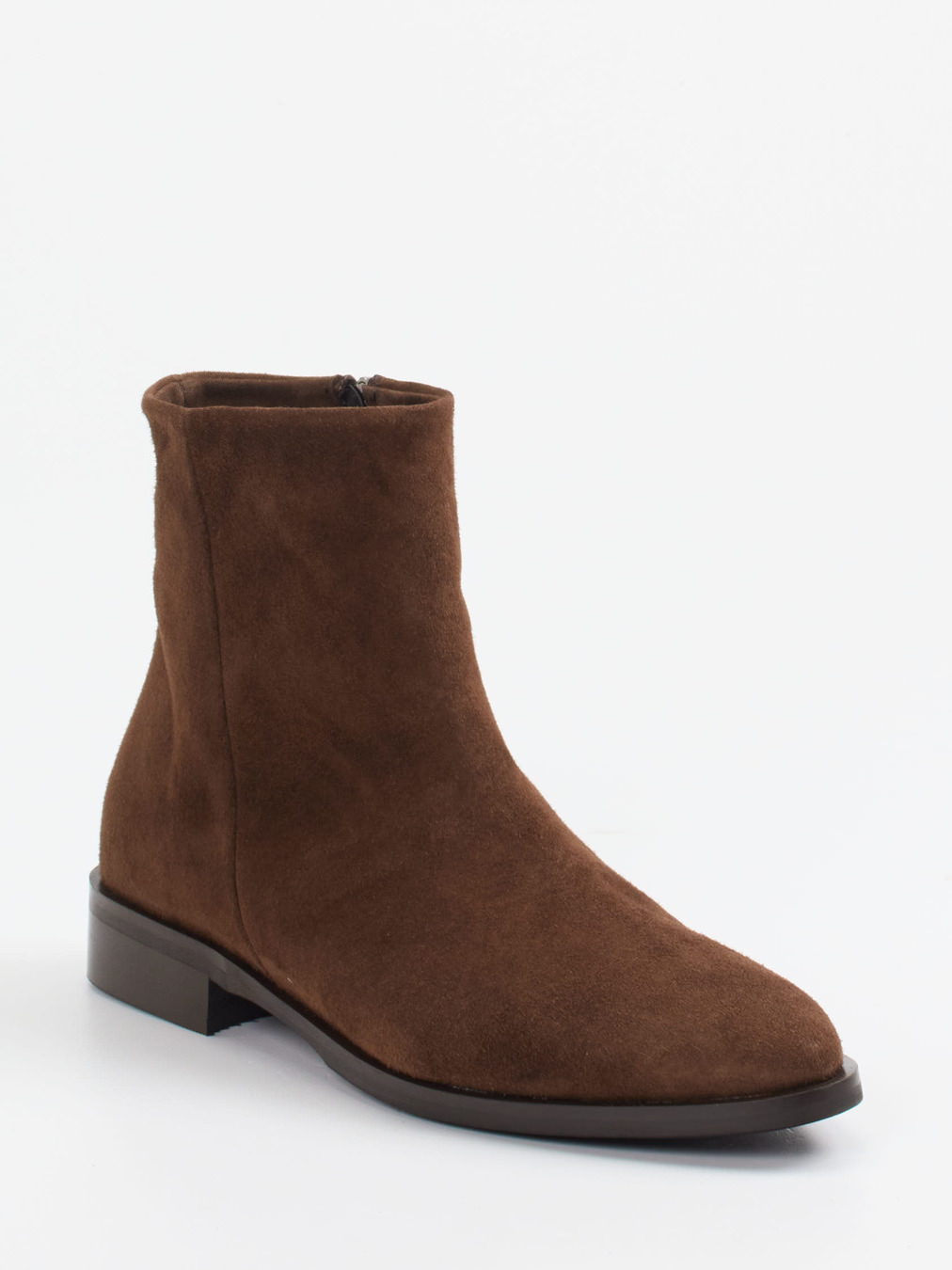 Andrea Puccini – Stiefeletten aus Veloursleder braun