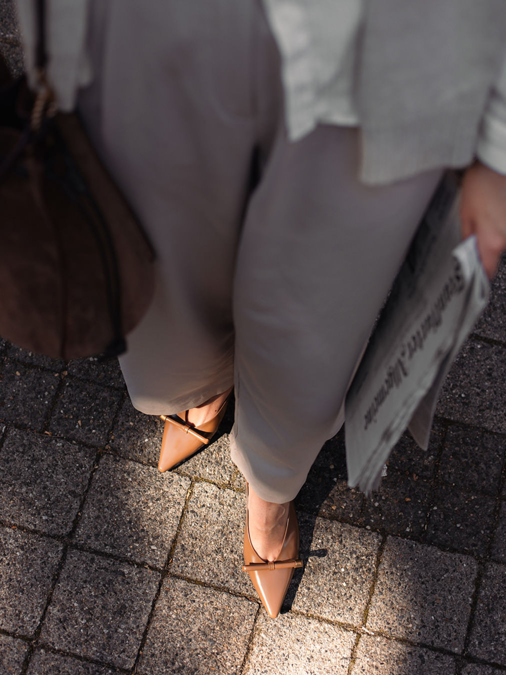 Roberto Festa – Kitten Heels aus Hochglanzleder karamell